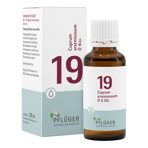BIOCHEMIE Pfl&uuml;ger 19 Cuprum arsenicosum D 6 Tropf.