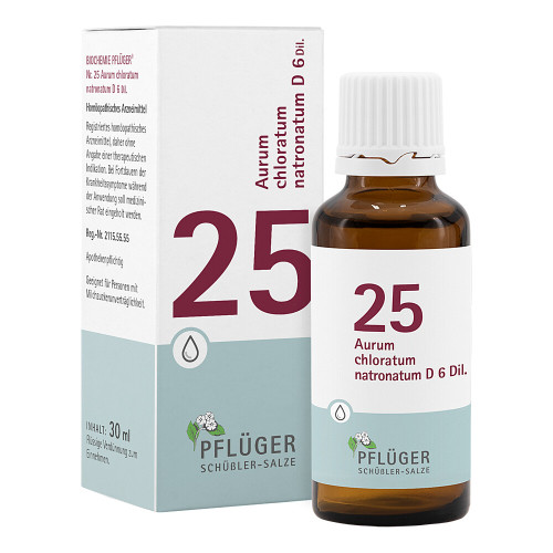 BIOCHEMIE Pfl&uuml;ger 25 Aurum chlorat.natron.D 6 Tro.