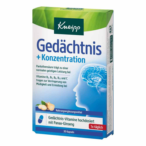 KNEIPP Ged&auml;chtnis+Konzentration Kapseln