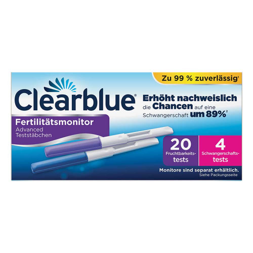 CLEARBLUE Fertilit&auml;tsmonitor Testst&auml;bchen 20+4