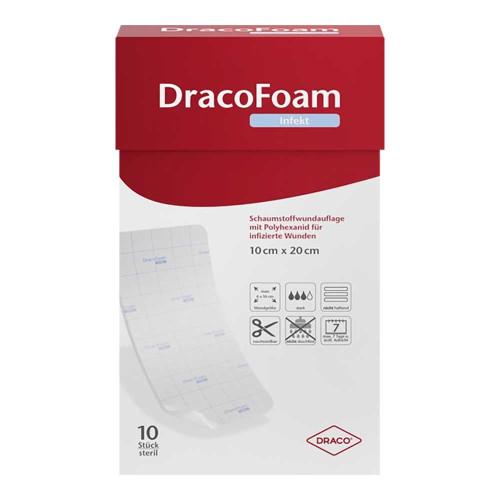 DRACOFOAM Infekt Schaumst.Wundauf.10x20 cm