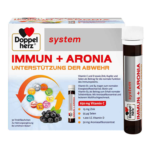 DOPPELHERZ Immun+Aronia system Ampullen