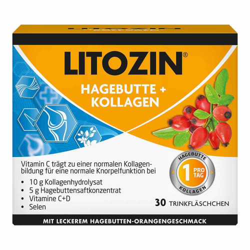 LITOZIN Hagebutte+Kollagen Trinkfl&auml;schchen