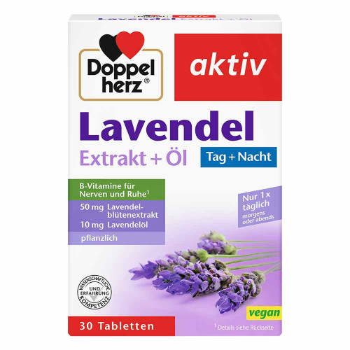 DOPPELHERZ Lavendel Extrakt+&Ouml;l Tabletten