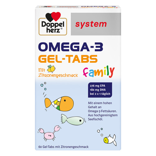 DOPPELHERZ Omega-3 Gel-Tabs family system