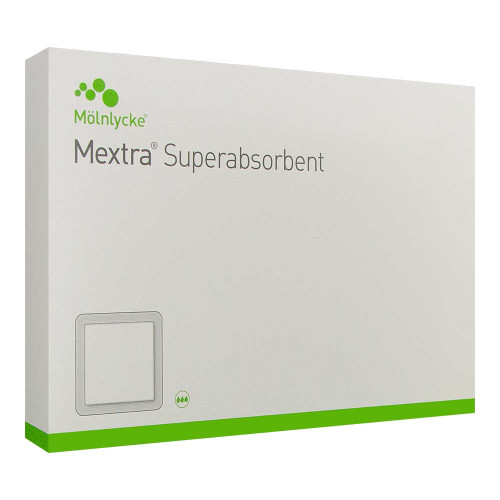 MEXTRA Superabsorbent Verband 12,5x12,5 cm