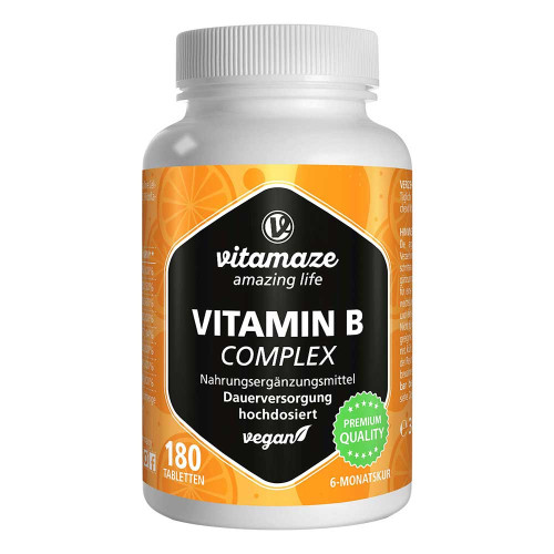 VITAMIN B COMPLEX hochdosiert vegan Tabletten
