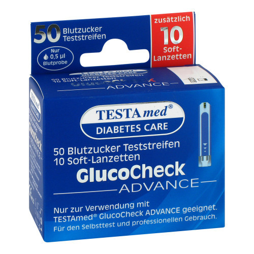 TESTAMED GlucoCheck Advance 50 Teststr.m.10 Lanz.