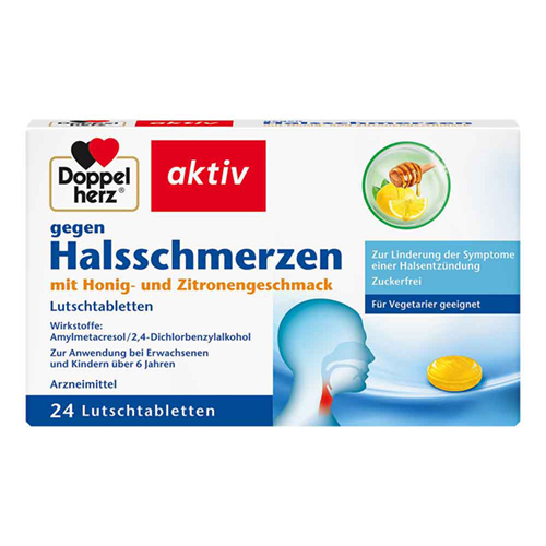 DOPPELHERZ gegen Halsschmerzen Lutschtabletten