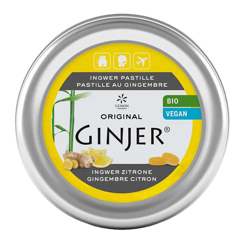 INGWER GINJER Pastillen Bio Zitrone