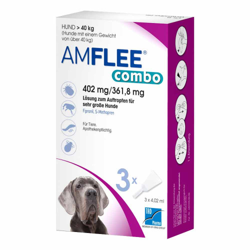 AMFLEE combo 402/361,8mg Lsg.z.Auf.f.Hunde &uuml;b.40kg