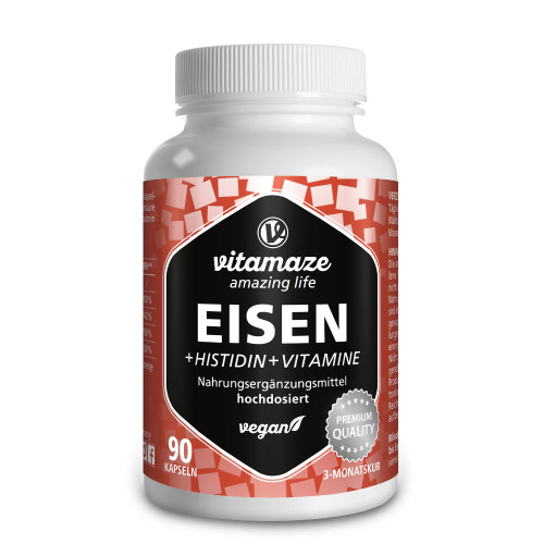 EISEN 20 mg+Histidin+Vitamine C/B9/B12 Kapseln