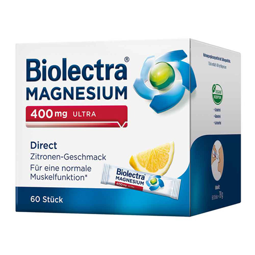 BIOLECTRA Magnesium 400 mg ultra Direct Zitrone