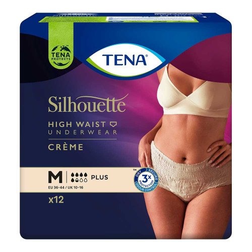 TENA SILHOUETTE plus M creme Inkontinenz Pants