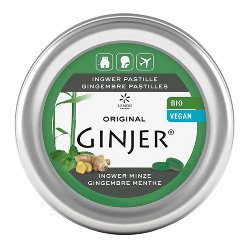 INGWER GINJER Pastillen Bio Minze