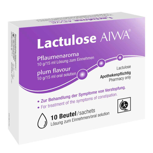 LACTULOSE AIWA Pflaumenaroma 10 g/15 ml Lsg.z.Einn