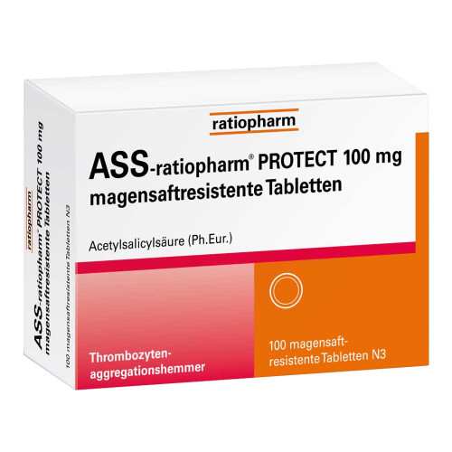 ASS-ratiopharm PROTECT 100 mg magensaftr.Tabletten