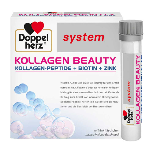 DOPPELHERZ Kollagen Beauty system Trinkfl&auml;schchen