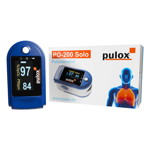 PULOX PO-200 Solo Pulsoximeter blau