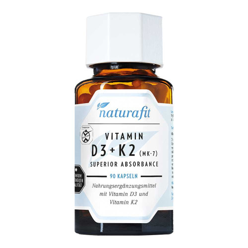 NATURAFIT Vitamin D3+K2 MK-7 superior absorb.Kaps.