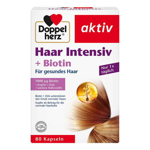 DOPPELHERZ Haar Intensiv+Biotin Kapseln