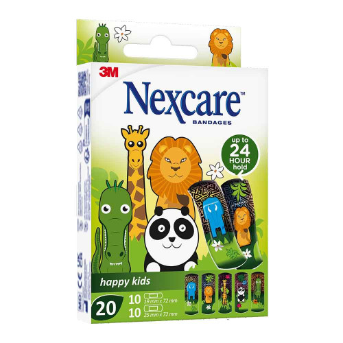 NEXCARE Happy Kids Pflasterstrips Tiere 2 Gr&ouml;&szlig;en