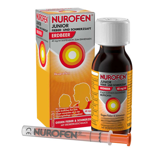 NUROFEN Junior Fieber-u.Schmerzsaft Erdbe.40 mg/ml