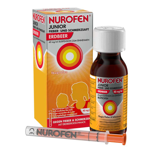 NUROFEN Junior Fieber-u.Schmerzsaft Erdbe.40 mg/ml