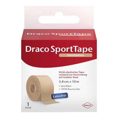 DRACO TAPEVERBAND 3,8 cmx10 m hautfarben