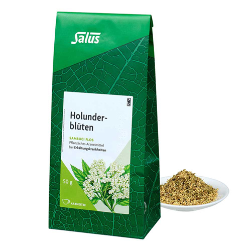 HOLUNDERBL&Uuml;TEN Arzneitee Sambuci flos Salus