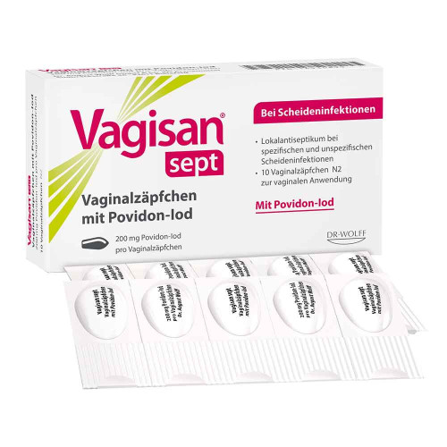 VAGISAN sept Vaginalz&auml;pfchen mit Povidon-Iod