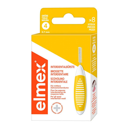 ELMEX Interdentalb&uuml;rsten ISO Gr.4 0,7 mm gelb