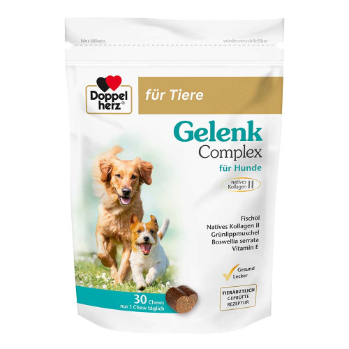 DOPPELHERZ f&uuml;r Tiere Gelenk Complex Chews f.Hunde