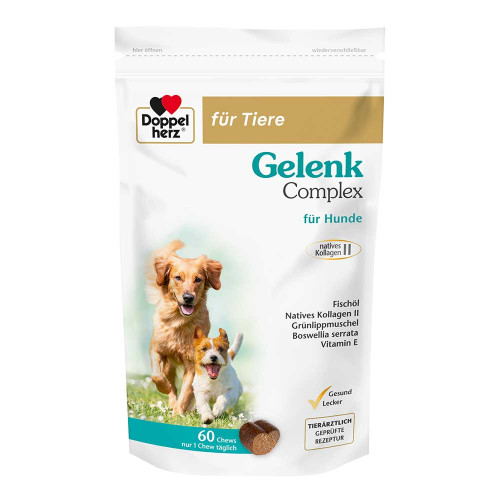 DOPPELHERZ f&uuml;r Tiere Gelenk Complex Chews f.Hunde