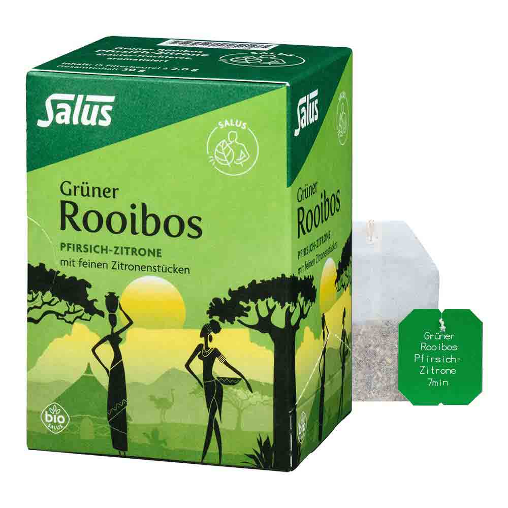 GR&Uuml;NER ROOIBOSTEE Pfir.Zit.Kr&auml;ut.Fr&uuml;.Tee Bio Salus