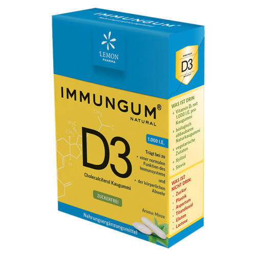 VITAMIN D3 IMMUNGUM Kaugummi