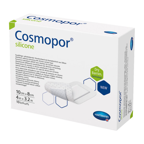 COSMOPOR silicone Wundverband 8x10 cm