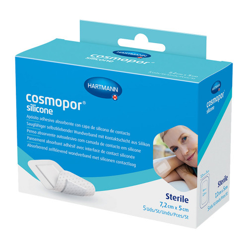 COSMOPOR silicone Wundverband 5x7,2 cm