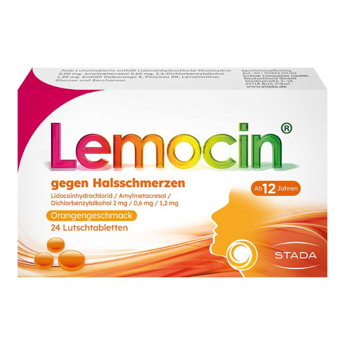 LEMOCIN gegen Halsschmerzen Orangengeschmack Lut.