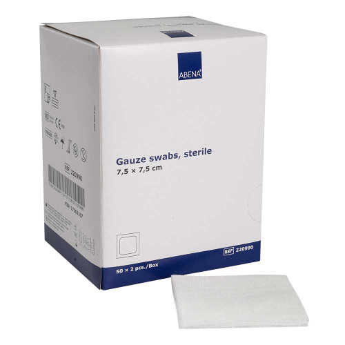 MULLKOMPRESSEN 7,5x7,5 cm steril 8lagig