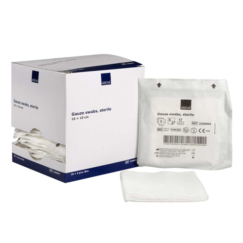 MULLKOMPRESSEN 10x10 cm steril 8lagig