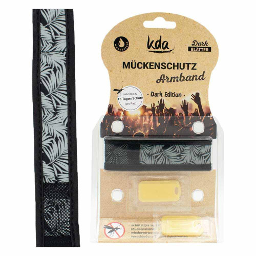 M&Uuml;CKENSCHUTZ Armband Bl&auml;tter grau