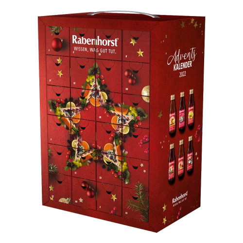 RABENHORST Adventskalender m.24 Rabenh.minis Saft