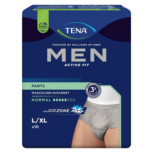 TENA MEN Act.Fit Inkontinenz Pants norm.L/XL grau