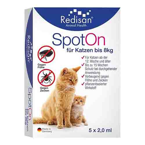 REDISAN Spot-on gegen Zecken+Fl&ouml;he f.Katze bis 8kg