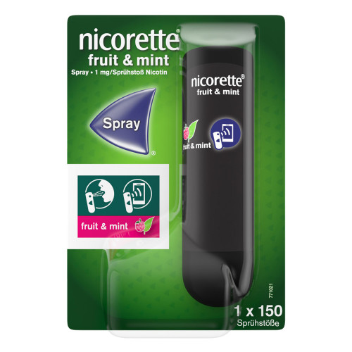NICORETTE Fruit & Mint Spray 1 mg/Spr&uuml;hsto&szlig; NFC