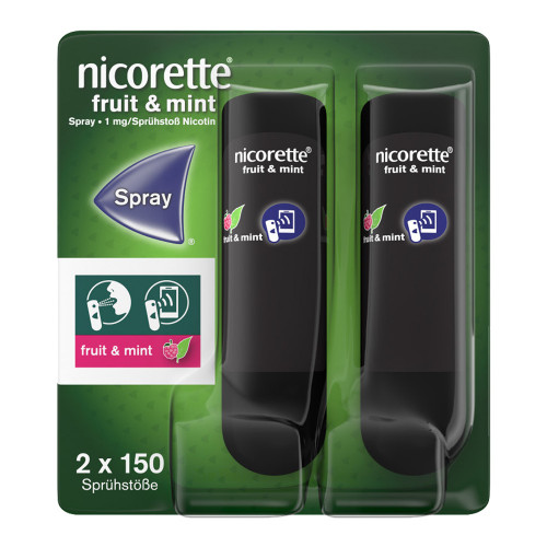NICORETTE Fruit & Mint Spray 1 mg/Spr&uuml;hsto&szlig; NFC
