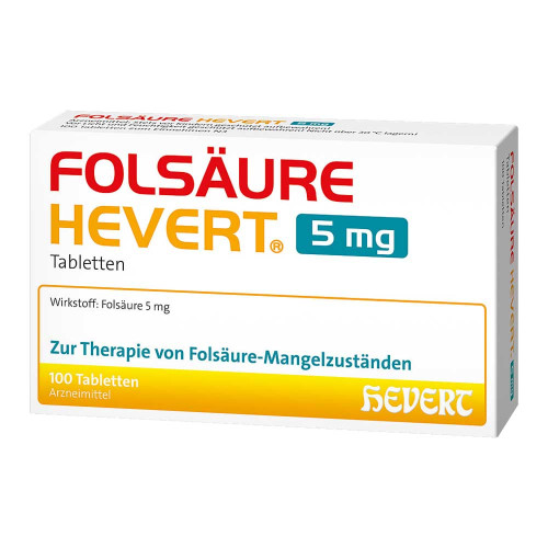 FOLS&Auml;URE HEVERT 5 mg Tabletten