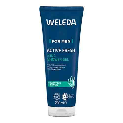 WELEDA for Men Active Fresh 3in1 Shower Gel