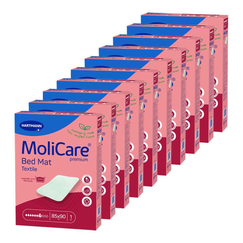 MOLICARE Premium Bed Mat Textile 7 Tropfen 85x90cm